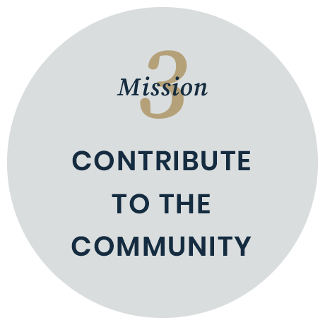 Mission 3 - CONTRIBUTE TO THE COMMUNITY